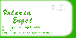 valeria engel business card